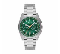 Armani Exchange Orologio da uomo, Movimento cronografo al quarzo e cassa da 42 mm con cinturino in acciaio inossidabile
