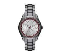 Armani Exchange Orologio da Uomo, Movimento Multifunzione, Acciaio Inossidabile, con Cassa da 42 mm e Cinturino in Pelle o Acciaio, Grigio