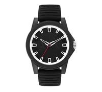 Armani Exchange orologio per uomo, movimento al quarzo e cassa orologio per 44 mm con cinturino in acciaio inossiorologio perbile, pelle o silicone, Nero e bianco