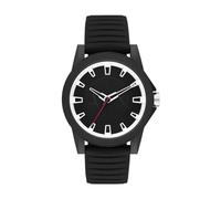 Armani Exchange orologio per uomo, movimento al quarzo e cassa orologio per 44 mm con cinturino in acciaio inossiorologio perbile, pelle o silicone, Nero e bianco