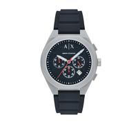 Armani Exchange Orologio per uomo, movimento cronografo al quarzo e cassa da 44 mm con cinturino in silicone