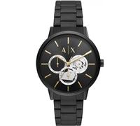 Armani Exchange orologio per uomo, movimento cronografo e cassa orologio per 42 mm con cinturino in acciaio inossiorologio perbile, pelle o silicone, Nero e oro