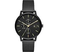 Armani Exchange orologio per uomo, movimento cronografo e cassa orologio per 42 mm con cinturino in acciaio inossiorologio perbile, pelle o silicone, Nero