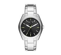 Armani Exchange Orologio Uomo, movimento a tre lancette con data, cassa in acciaio inossidabile 43 mm con bracciale in acciaio inossidabile, AX2856