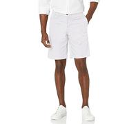 Armani Exchange Pantaloncini da Uomo in Twill Elasticizzato Massiccio Bermuda, Bianco/Giardino Opulento, 46