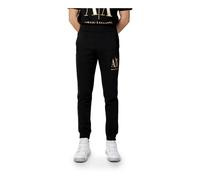Armani Exchange - Pantaloni in Cotone Stampato con Tasche Frontali - - Trousers - Uomo - Nero - S