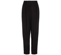 Armani Exchange Pantaloni in Edizione Limitata We Beat as One Pleated Tapered, Schwarz, XXS Donna