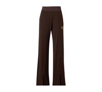 Armani Exchange Pantaloni Donna Gold Line Gamba Larga Con Spacco Frontale, Marrone Antagonista, Medium
