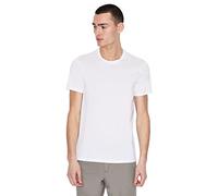 Armani Exchange T-shirt Cotone Pima 8NZT74_ZJA5Z Scollo a V Maniche Corte Bianco XXL Uomo