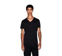 Armani Exchange Maglietta a maniche corte 8nzt75_zja5z Cotone Pima Collo a V Nero L Uomo