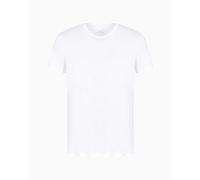 Armani Exchange Pima Round Neck, Maglietta a Maniche Corte, Uomo, Bianco (White 1100), XL