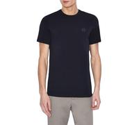 Armani Exchange Pima Round Neck Maglietta a Maniche Corte, Blu (Navy 1510), XS Uomo