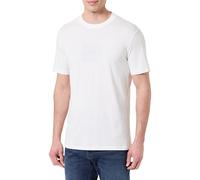Armani Exchange Plain 3D Printed Front Logo T-Shirt, Bianco Sporco, L Uomo