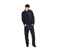 Armani Exchange Plain Front Logo Patch T-Shirt, Navy Scuro, M Uomo