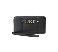 Armani Exchange Polly Classic Metal Logo Wrist Band Accessory-Travel Wallet, Black