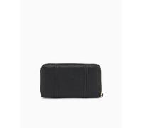 Armani Exchange Polly Classic Metal Logo Wrist Band, Accessory-Travel Wallet da Donna, Nero, Taglia Unica