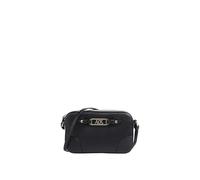 Armani Exchange Polly, Gold Logo Plate, Shoulder Strap, Zip Closure, Borsa Messenger Donna, Nero