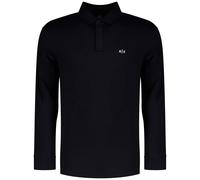 Armani Exchange Polo Essential manica lunga logo monogram laterale Navy Scuro XXL Uomo