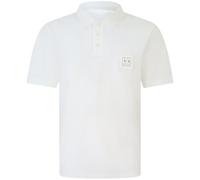 Armani Exchange Limited Blue Edition Logo Patch Cotton Piquet Polo, Bianco Sporco, L Uomo