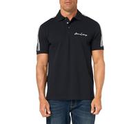 Armani Exchange Polo con Logo in Cotone Elasticizzato e vestibilità Regolare, Blu Navy, XS Uomo