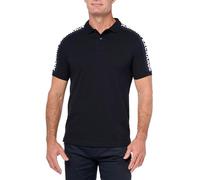 Armani Exchange Polo da Uomo a Maniche Corte con Logo Jacquard, Navy Scuro, S