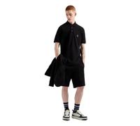 Armani Exchange Polo da Uomo Icon Project, Logo Ricamato, Nero, XXL, Nero, XXL