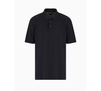 Polo Armani Exchange da uomo, in cotone, vestibilità regular, colore Blu, mod...
