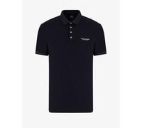 Armani Exchange Polo Regular Fit Logo Blu - Taglia M Abbigliamento Uomo Polo