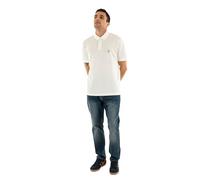 Armani Exchange Icon Project, Embroidered Logo Polo, Bianco Sporco, S Uomo