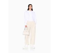 Armani Exchange - Poplin Oversized Leg Trousers, Pantaloni Casual Donna