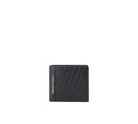 Armani Exchange Phil Portafoglio nero, pelle sintetica, uomo