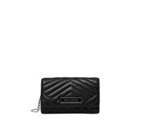 Armani Exchange - Portafoglio con patta e tracolla trapuntata - - Bags - Donna - Nero - ONE SIZE