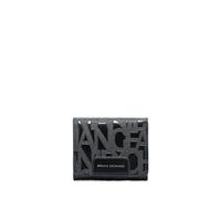 Armani Exchange Essential, Liz, Embossed Logo, Accessory-Travel Wallet da Donna, Nero, Taglia Unica