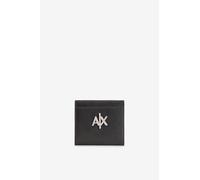Armani Exchange Portafoglio da donna Melrose, logo Embossed Bi-Fold, Nero, Einheitsgröße
