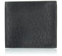 Armani Exchange Portafoglio da uomo Ivan, Essential, con logo All Over, Bifold Bi-Fold, Nero, taglia unica, Casual