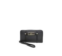 Armani Exchange Polly Classic Metal Logo Wrist Band, Accessory-Travel Wallet da Donna, Nero, Taglia Unica