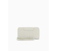 Armani Exchange Liz Pebble Classic Repeated Logo Wrist Band, Accessory-Travel Wallet da Donna, Dust, Taglia Unica