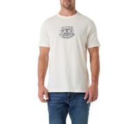 Armani Exchange Printed Vintage Front Logo T-Shirt, Crema, M Uomo