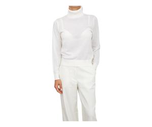 Armani Exchange - Pullover Avorio - - Knitwear - Donna - Bianco - XL