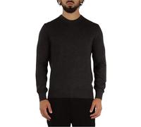 Armani Exchange Pullover da uomo in lana merino con logo icona piccola, Mel al cioccolato, XL