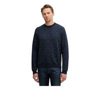 Armani Exchange - Pullover Girocollo con Logo Quadrato - - Knitwear - Uomo - Blu - S