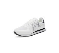 ARMANI EXCHANGE Rio Retro Running, Sneaker Donna, White Silver, 36 EU