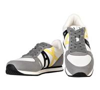Armani Exchange Rio, Scarpe da Ginnastica da Uomo, con Logo, Colore: Grigio Neutro+off Wht, 41,5 EU, Neutral Grey off Wht, 41.5 EU