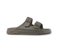 Armani Exchange - Sandali verde in gomma con doppia fibbia per uomo