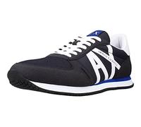 Armani Exchange Scarpa da Corsa retrò con Logo Color Kaki, Nera