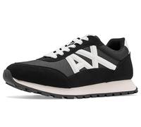 Armani Exchange Scarpe da Ginnastica Uomo con logo geometrico Nero/Bianco 45 EU