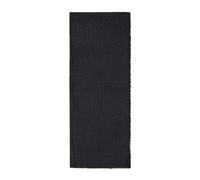 Armani Exchange - Sciarpa Logo Jacquard con Frange Nera - - Accessories - Uomo - Nero - ONE SIZE
