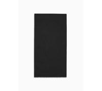 Armani Exchange Sciarpa nera da donna con logo AX UNI