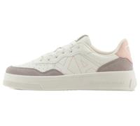 Armani Exchange Seattle, Dettagli in Pelle Scamosciata, Logo Ricamato, Scarpe da Ginnastica Donna, off White Taupe Rose, 39 EU