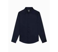 Armani Exchange Shirt Regular Unita Blu - Taglia M Abbigliamento Uomo Camicie